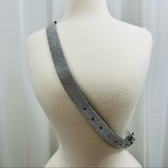 NEW Rhinestone Black Leather Belt with Adjustable length main image 8